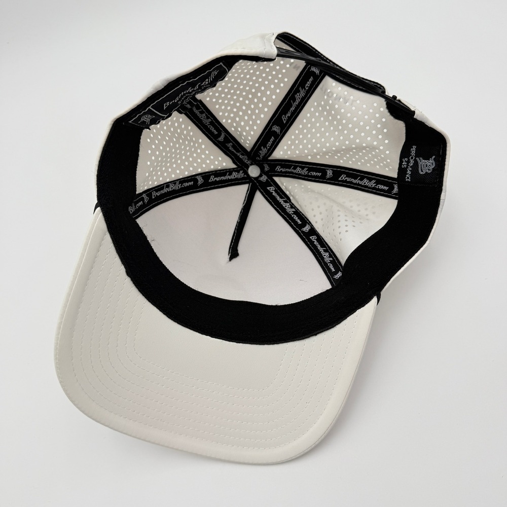Branded Bills Lazy Bone Golf Club Rope Hat OSFM Off White Performance Snapback - Picture 8 of 9